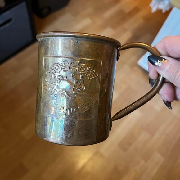 Single Vintage Paykoc Copper Moscow Mule Mug with Mule Logo, Vintage Copper - Picture 9 of 10